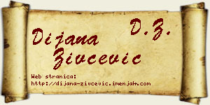 Dijana Živčević vizit kartica
